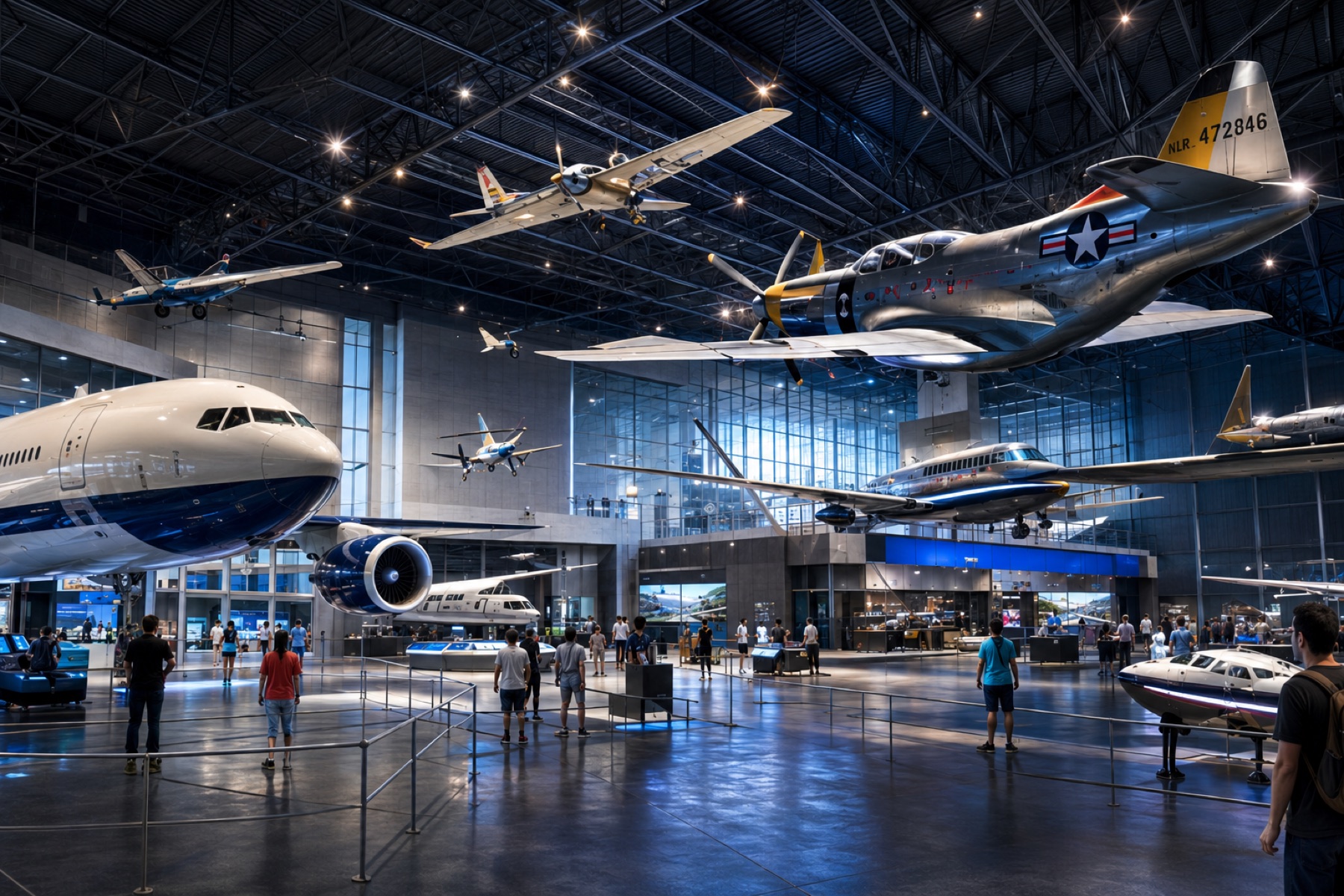 Aviation museum and immersive learning environment